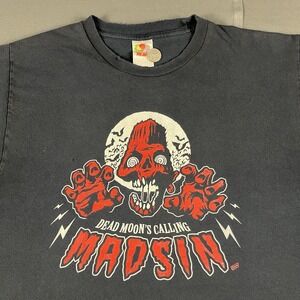 VTG Mad Sin Dead Moon's Calling Size Large T shirt Tee Rock Punk Medal Rock Band